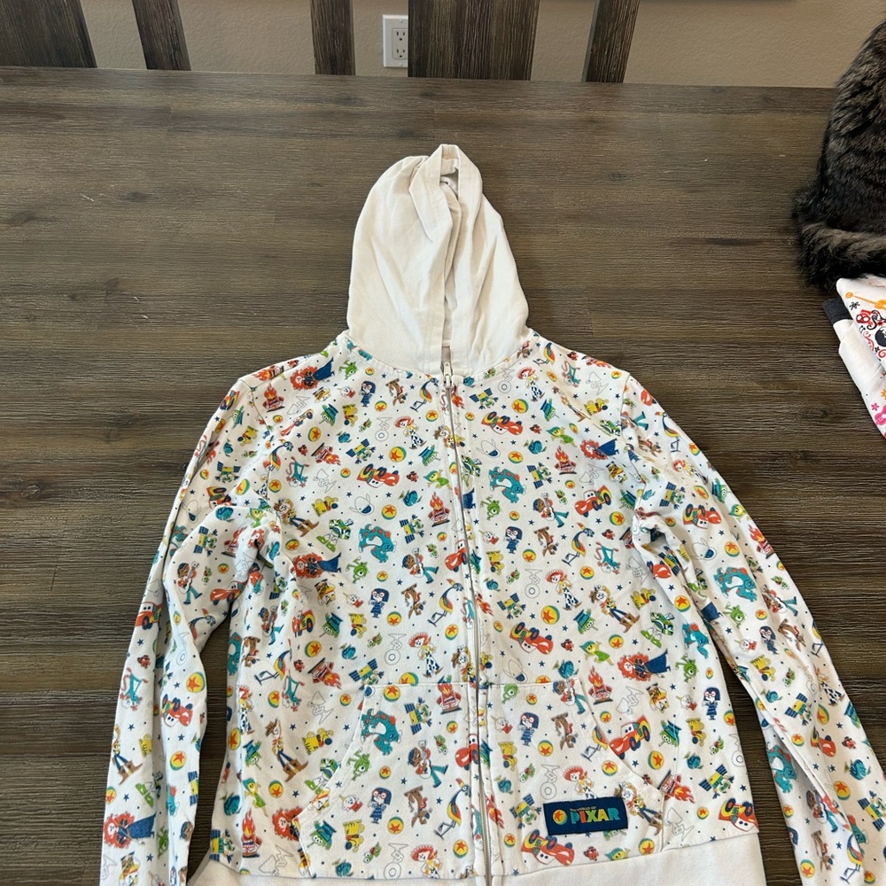 Disneyland Pixar Toy Story Kids zip up Hoodie - White